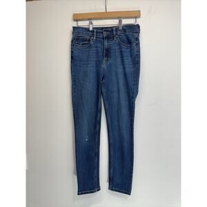Calvin Klein Jeans Ankle Skinny Womens 6 Blue Denim Mid Rise 5 Pockets